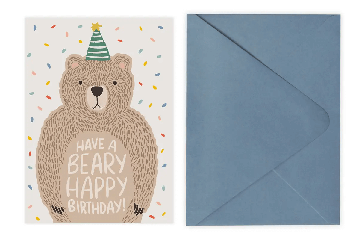 Birthday Card - Beary Happy Birthday