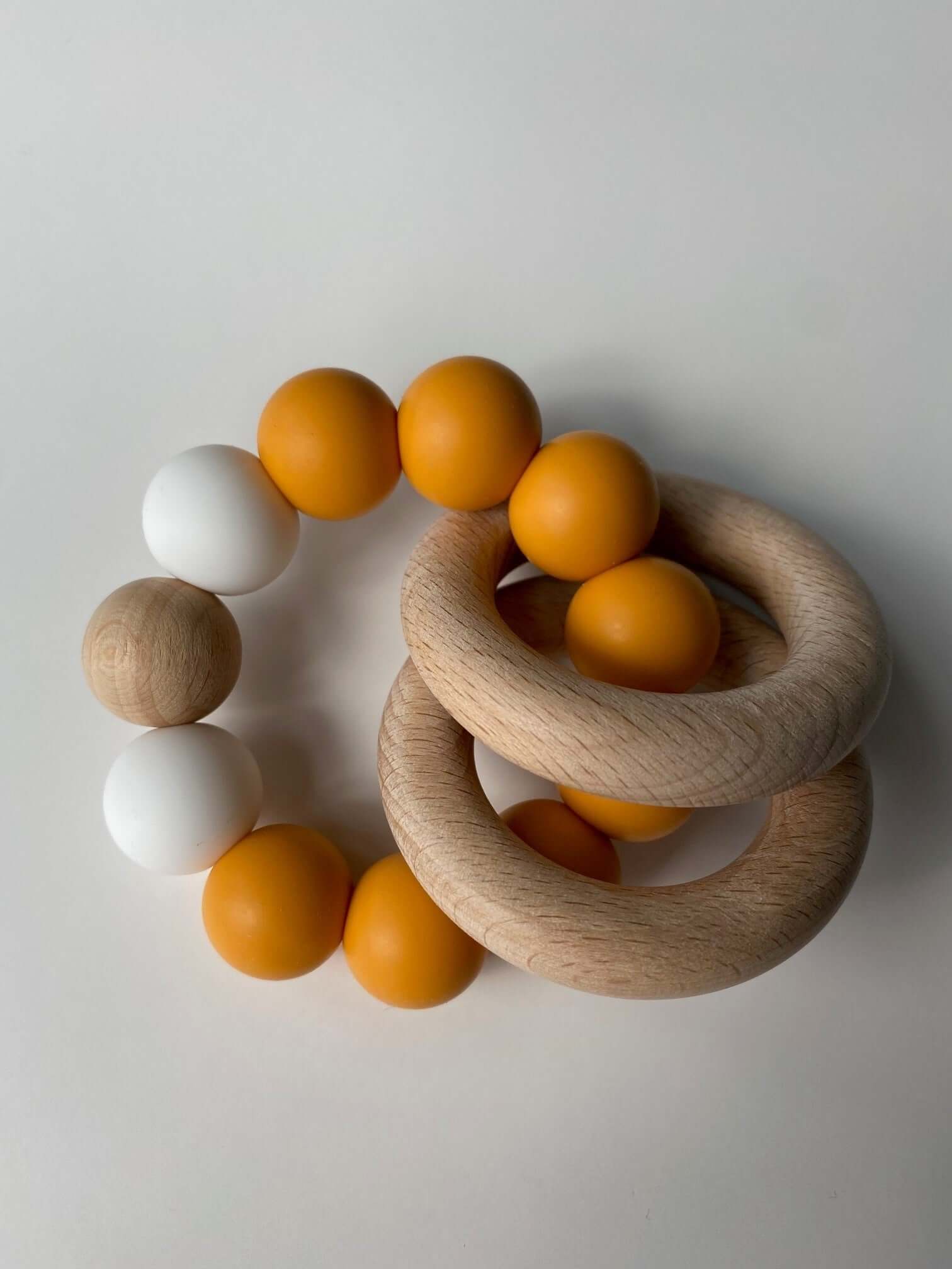 Rattle Teething Ring a 2-in-1 teether and rattle!