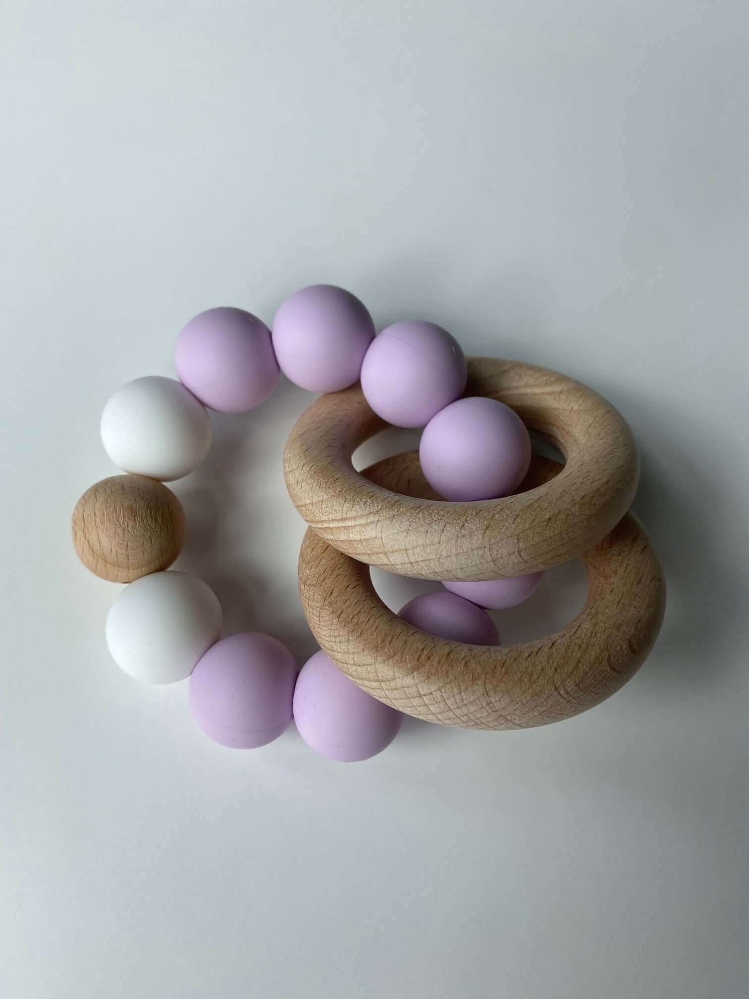 Rattle Teething Ring a 2-in-1 teether and rattle!