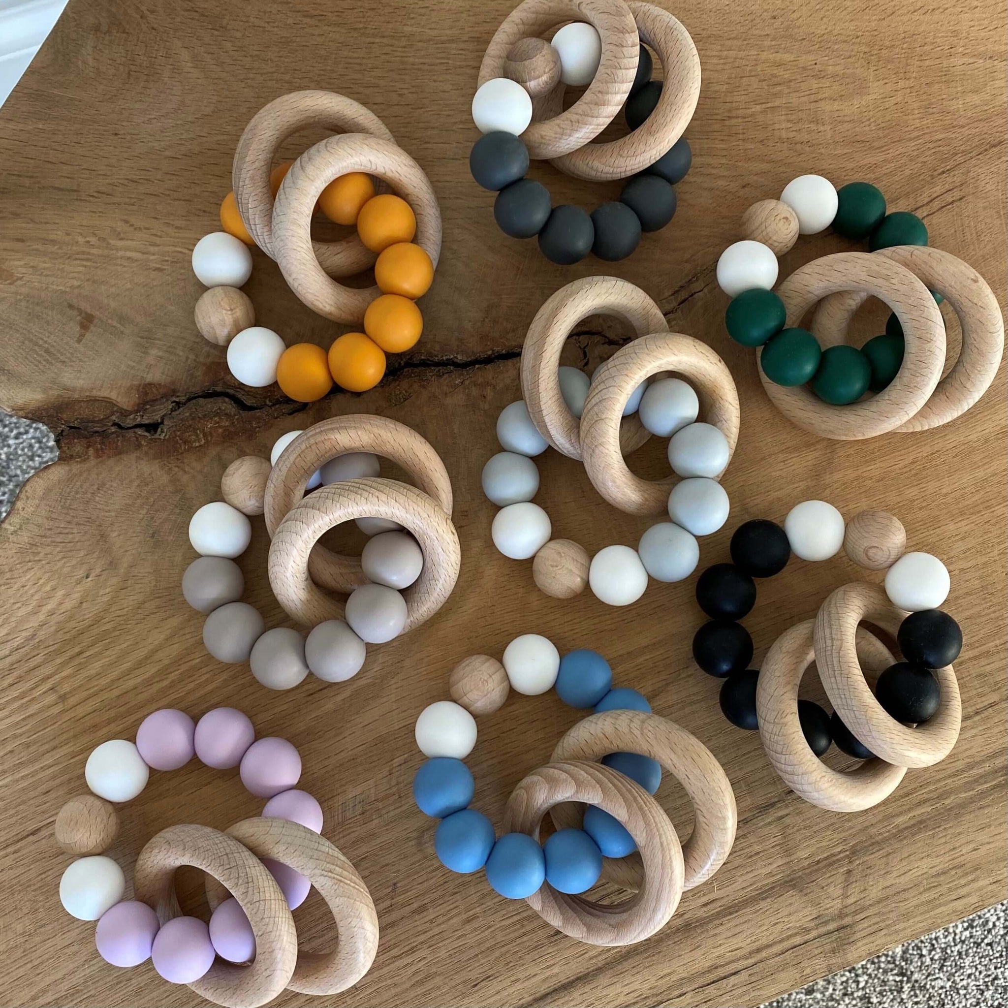 Rattle Teething Ring a 2-in-1 teether and rattle! Rattle Teething Ring a 2-in-1 teether and rattle!